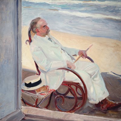 Antonio García at the Beach by Joaquín Sorolla